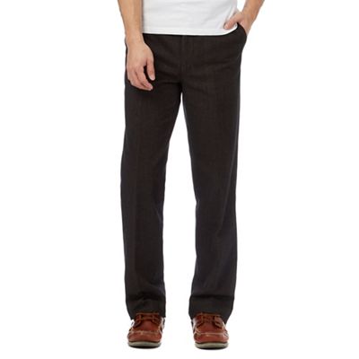 Maine New England Big and tall brown moleskin trousers